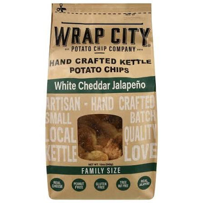 Wrap City Hand Crafted Kettle White Cheddar Jalapeno Popcorn, 12 oz.
