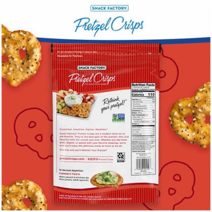 Snack Factory Everything Pretzel Crisps Party Size, 14 oz.