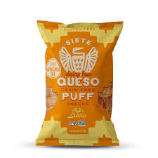 Siete Dairy Free Queso Grain Free Puff Snacks, 4 oz.