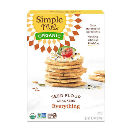 Simple Mills Seed Flour Everything Crackers, 4.25 oz.