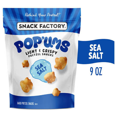 Snack Factory Pop'ums Sea Salt Baked Pretzel Snacks, 9 oz.