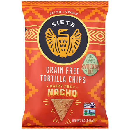 Siete Dairy Free Grain Free Nacho Tortilla Chips, 5 oz.