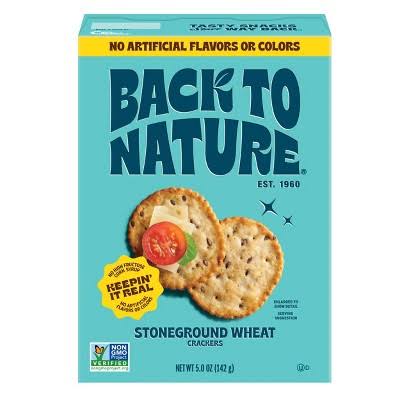 Back to Nature Stoneground Wheat Crackers, 5 oz.