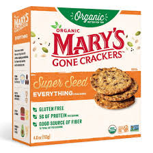 Mary's Gone Crackers Organic Super Seed Everything Crackers, 4 oz.
