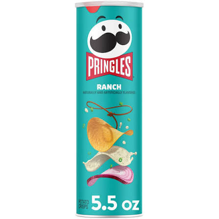 Pringles Ranch Potato Crisps, 5.5 oz.