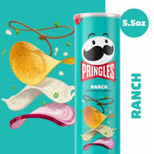 Pringles Ranch Potato Crisps, 5.5 oz.