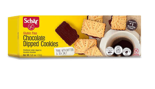 Schar Gluten-Free Chocolate Dipped Cookies, 5.3 oz.