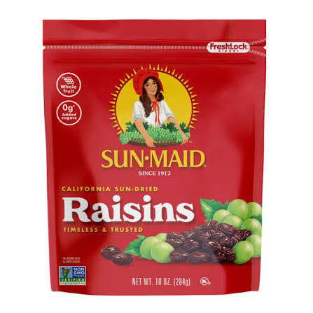 Sun-Maid California Sun-Dried Raisins, 10 oz.