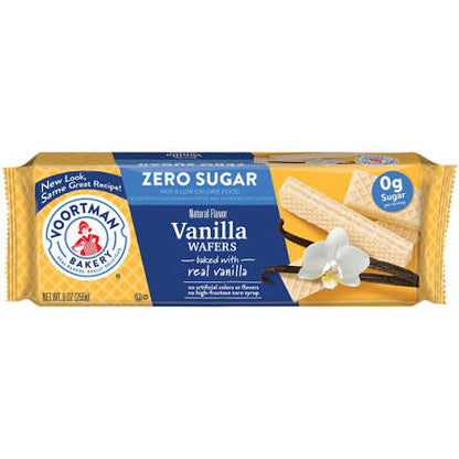 Voortman Bakery Zero Sugar Vanilla Wafers, 9 oz.