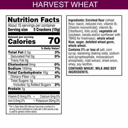 Toasteds Harvest Wheat Crackers, 8 oz.