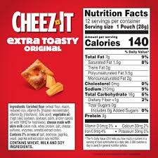 Cheez-It Extra Toasty Cheese Crackers, 12 ct.