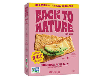 Back to Nature Pink Himalayan Salt Flatbread Crackers, 5 oz.