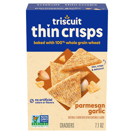 Triscuit Thin Crisps Parmesan Garlic Crackers, 7.1 oz.