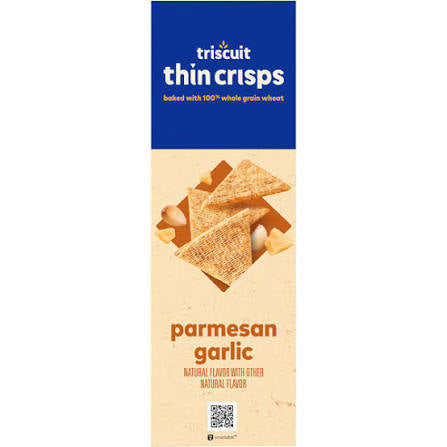Triscuit Thin Crisps Parmesan Garlic Crackers, 7.1 oz.