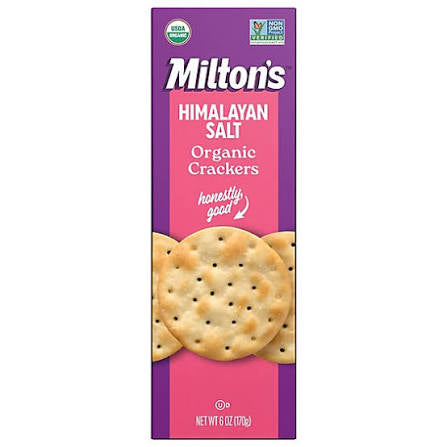 Milton's Himalayan Salt Organic Crackers, 6 oz.