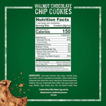 Tate's Bake Shop Walnut Chocolate Chip Cookies, 7 oz.
