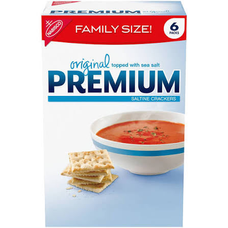 Premium Original Saltine Crackers Family Size, 24 oz.