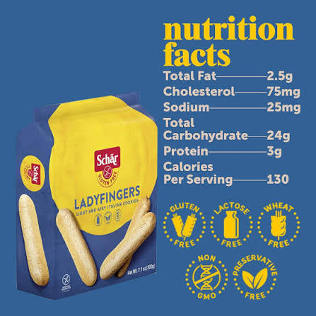Schar Ladyfingers Gluten-Free, 7.1 oz.