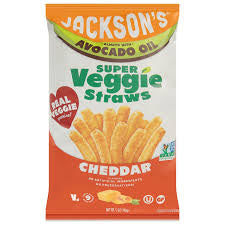 Jackson's Super Cheddar Flavored Veggie Straws, 5 oz.
