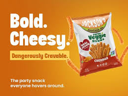 Jackson's Super Cheddar Flavored Veggie Straws, 5 oz.