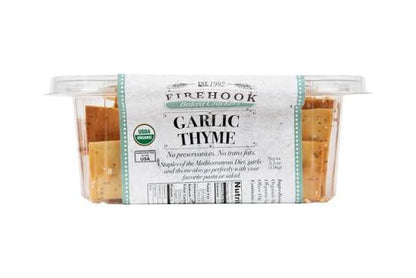 Firehook Organic Garlic Thyme Artisan Baked Crackers, 5.5 oz.