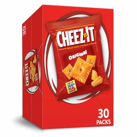 Cheez-It Original Cheese Crackers Single Serve, 30 ct.