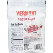 Vermont Smoke & Cure Hickory Smoked Uncured Bacon Mini Pork Sticks, 3 oz.