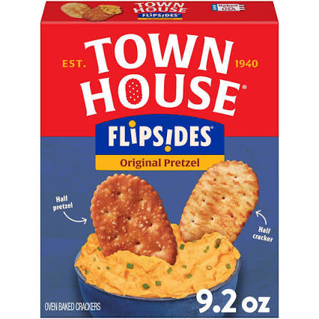 Town House FlipSides Original Oven Baked Crackers, 9.2 oz.