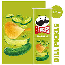 Pringles Dill Pickle Potato Crisps, 5.5 oz.