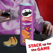 Pringles Spicy Loaded Nachos Potato Crisps, 5.5 oz.