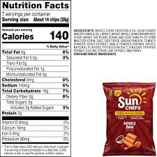 SunChips Whole Grain Snacks Honey BBQ Flavored, 7 oz.