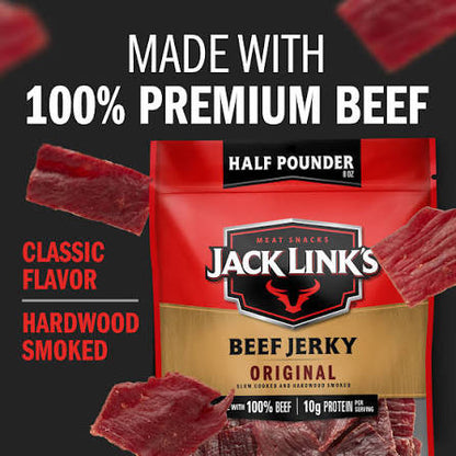 Jack Link's Half Pounder Original Beef Jerky, 8 oz.