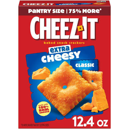 Cheez-It Cheese Crackers Extra Cheesy, 12.4 oz.