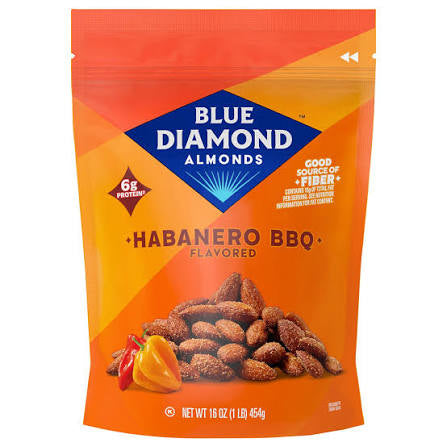 Blue Diamond Habanero BBQ Flavored Almonds, 16 oz.