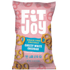 FitJoy Grain Free Cheezy White Cheddar Pretzels, 4.5 oz.