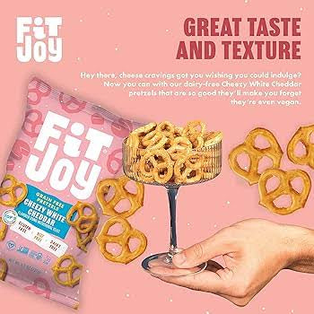 FitJoy Grain Free Cheezy White Cheddar Pretzels, 4.5 oz.