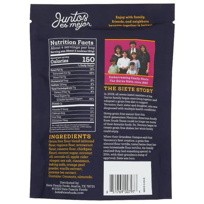 Siete Grain Free Mexican Shortbread Cookies, 4.5 oz.
