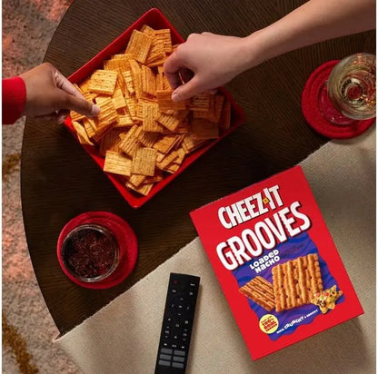 Cheez-It Grooves Loaded Nacho Crunchy Snack Crackers, 9 oz.
