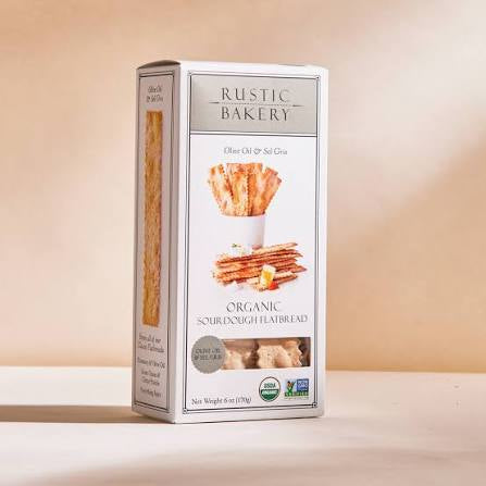 Rustic Bakery Organic Sourdough Olive Oil & Sel Gris Flatbread, 6 oz.