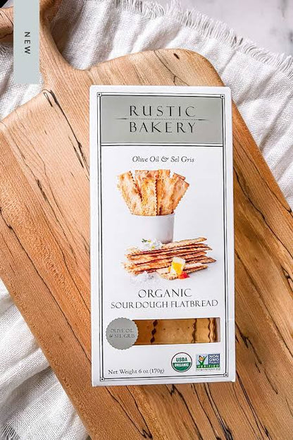 Rustic Bakery Organic Sourdough Olive Oil & Sel Gris Flatbread, 6 oz.