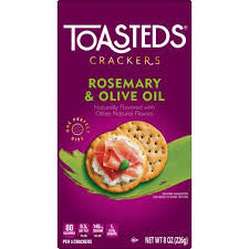 Toasteds Rosemary & Olive Oil Crackers, 8 oz.