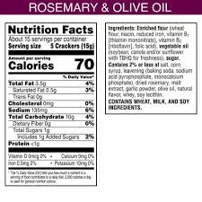 Toasteds Rosemary & Olive Oil Crackers, 8 oz.