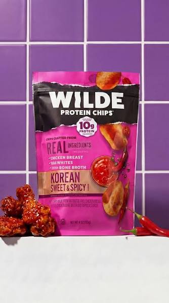 Wilde Korean Sweet & Spicy Protein Chips, 4 oz.