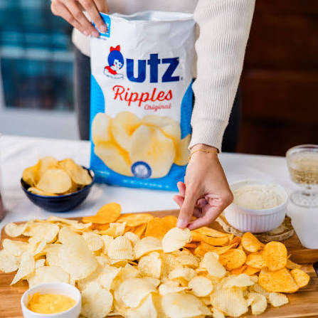 Utz Ripples Original Potato Chips Party Size, 12.5 oz.