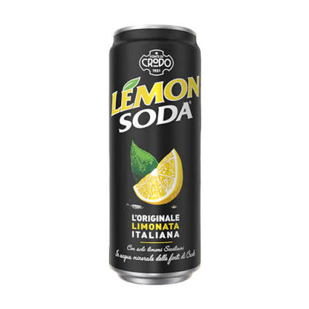 Crodo Limonata Italiana Lemonade Soda, 4 x 11.2 fl. oz. per box