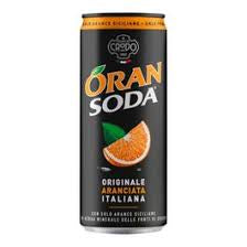 Crodo Aranciata Italiana Oran Soda 4 x 11.2 fl. oz. per box