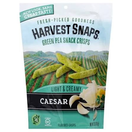 Harvest Snaps Lightly Creamy Caesar Baked Green Pea Snacks, 3.3 oz.