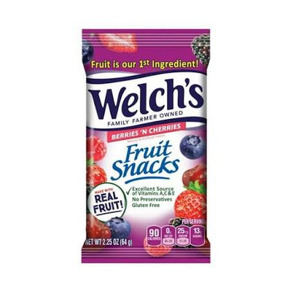 Welch's Berries 'N Cherries Fruit Snacks, 10 ct.