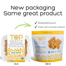 Top Seedz Black Pepper Turmeric Crackers, 5 oz.