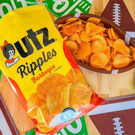 Utz Ripples Barbeque Flavored Potato Chips, 7.75 oz.